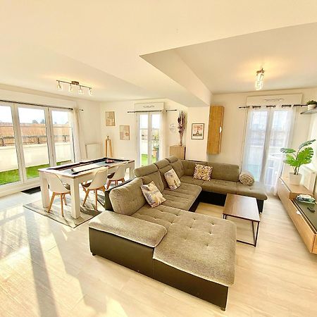 Le Prestige Terrasse-Cocon Familial Cosy, Billard & Jacuzzi Avec Vue Sur Paris Daire Le Blanc-Mesnil Dış mekan fotoğraf