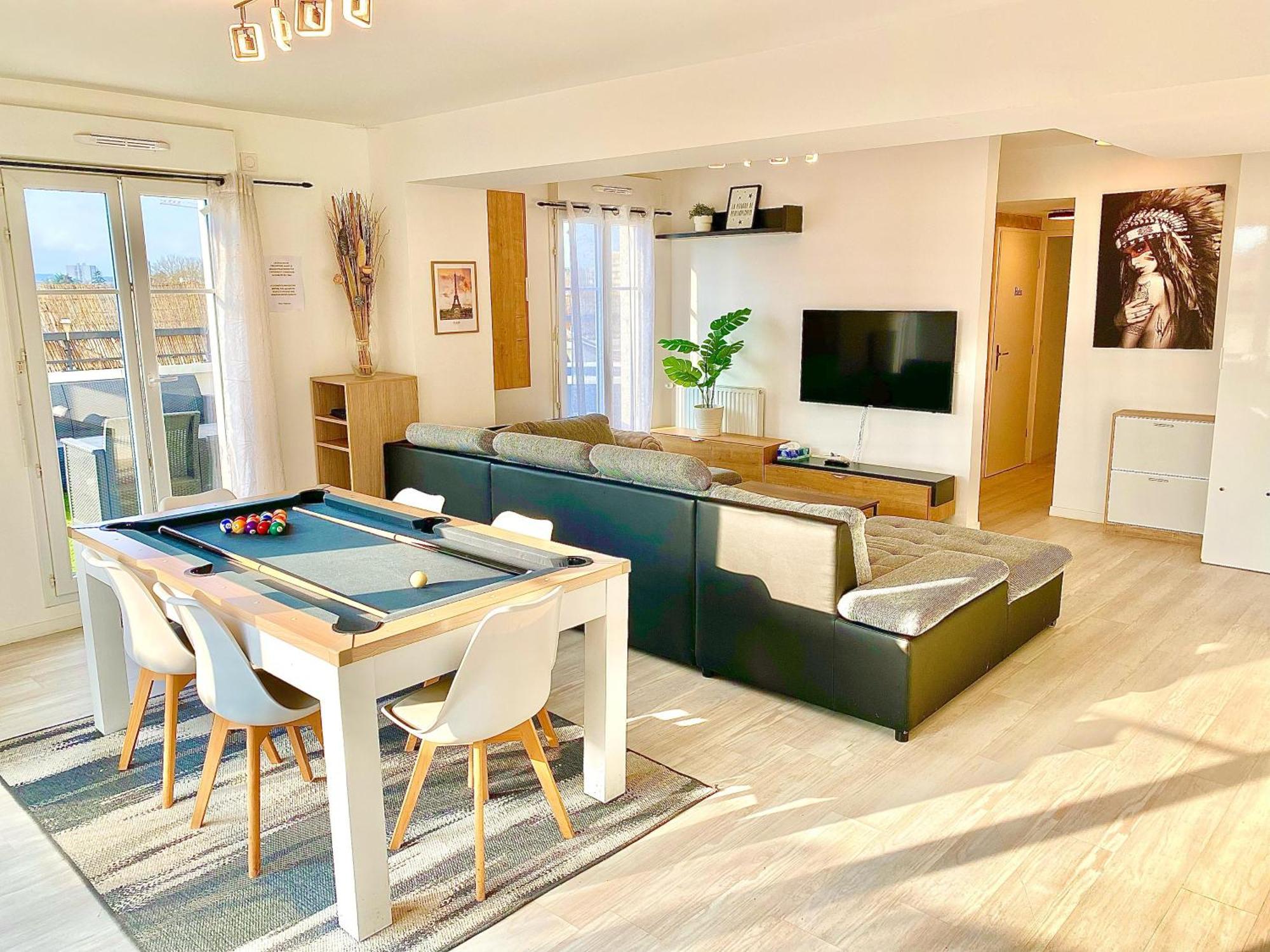 Le Prestige Terrasse-Cocon Familial Cosy, Billard & Jacuzzi Avec Vue Sur Paris Daire Le Blanc-Mesnil Dış mekan fotoğraf